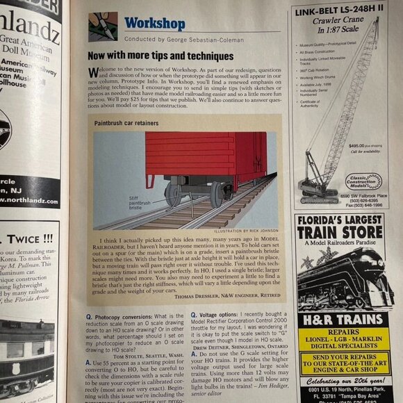 Model Railroader Magazine Back Issue u July 1998 Vol 65 No 7 Lorigan Lumber Co u - Picture 6 of 8